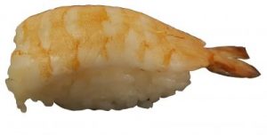 Nigiri Gekookte Garnalen