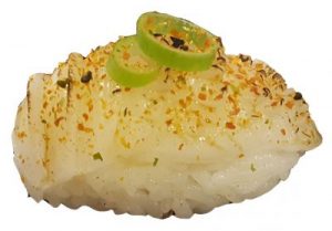Nigiri Geflambeerde Inktvis